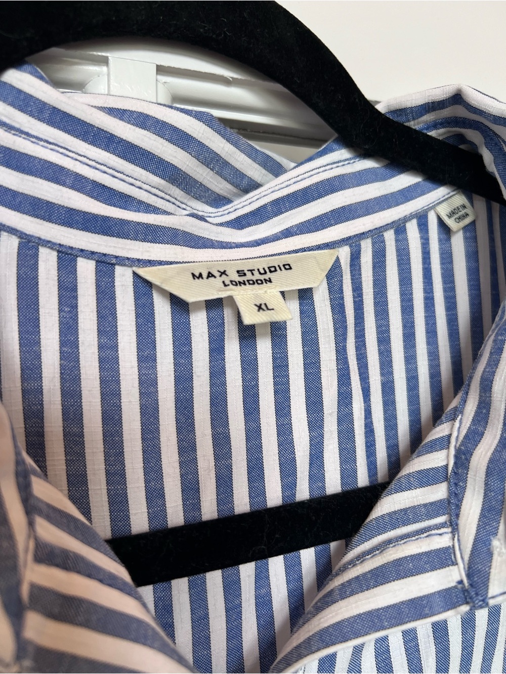 Max Studio Blue & White Striped Midi Dress - Picture 3 of 6